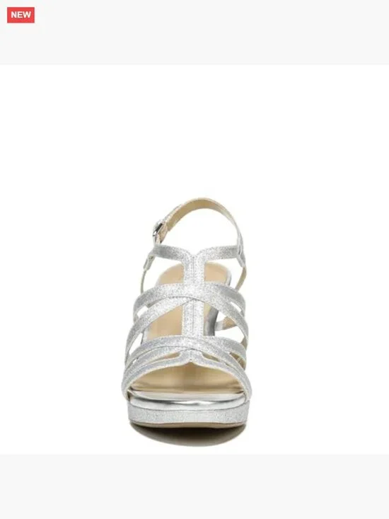 Platform Heeled Sandals with Cutout Design Adjustable Strap Dress Shoes - Picture 2 of 7